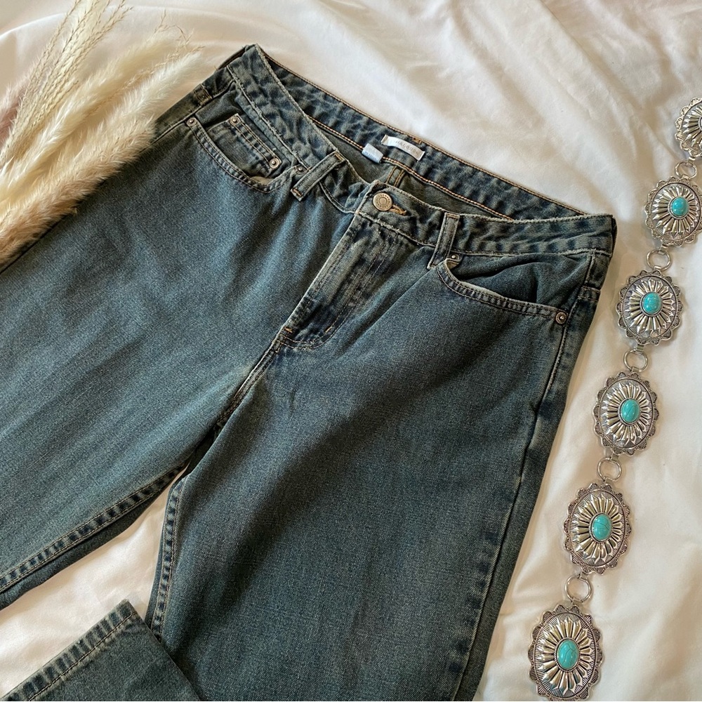 Halogen Wide Leg Mom Jeans, Size 6, Casual Mom Jeans, Western Jeans, Work Jeans